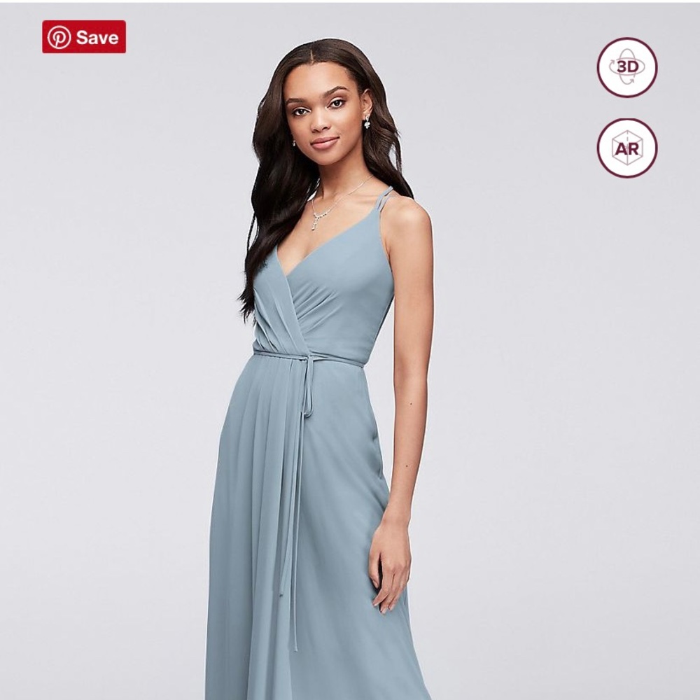 Georgette Bridesmaid Wrap Dress